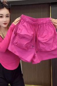 Ice Silk Quick Dry Slim Fit High Waist Shorts