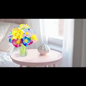 Flower Bouquet Craft Set Educational Toy Perfect for Parties Kids Craft Activity