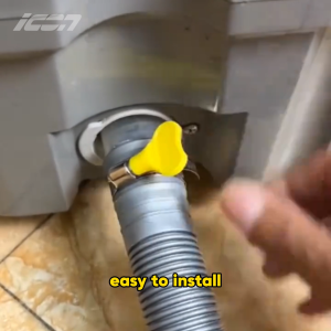 ICON Washing machine drain extension pipe extended down pipe universal outlet pipe universal automatic roller wheel hose drainage pipe washing hose drain
