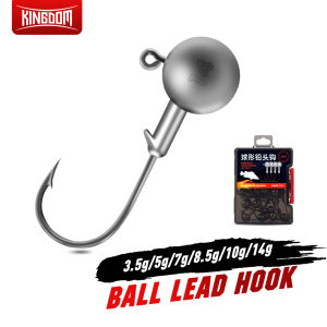 Kingdom 20pcs Crank Jig Head Hook Fishing Hooks Head Jig Lure Hard Bait Soft Worm Ball Jig Hook Fishing Tackle Accessories