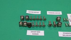 Baut Set Cover Body Jupiter Z burhan Stainless Asli Anti karat