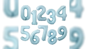 32inch Birthday Number Balloon Foil Balloon Blue 0-9 Birthday Decoration Party Needs for Festive Celebrations