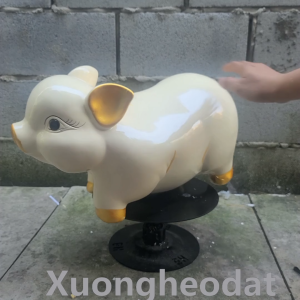 (Phiên bản lỗ tròn) Heo đất to heo đất khổng lồ 52cm heo đất size to 52cm lợn đất khổng lồ