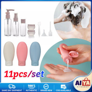 ★Same Day Shipping★ Travel Refillable Bottle Set Spray Lotion Shampoo Shower Gel Tube Bottling Cosmetic Empty Liquid Container Portable Tool 3pcs 11pcs Travel-Organizer