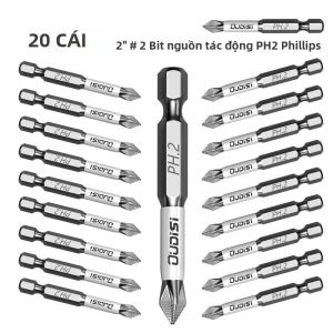 50mm/2Inch Phillips PH2 Tác Động Vít Thép Hợp Kim Từ Tính Cho Nhựa Gỗ Dự Án Kim Loại