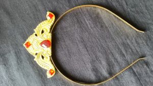 Mahkota Anak Tradisional | Band Hijab | Bando Tari Simple | Hiasan Kepala