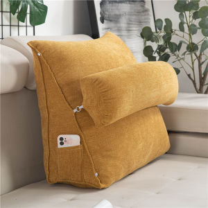 หมอนรองพิงก้นเตียงทรงสามเหลี่ยม หมอนรองพิงโซฟาแบบป้องกันกระดูกสันหลัง หมอนรองพิงโซฟาสำหรับห้องนอนและห้องนั่งเล่น