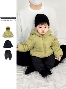 Insulated Winter Kids Down Jacket With Hood Thick
