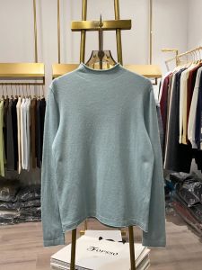 Loose Knitted Sweater Half High Collar Cuffed Base Layer Shirt Autumn Winter New Style Korean Version Slimming Effect