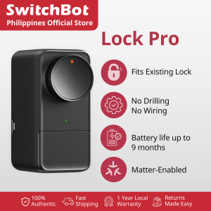 SwitchBot Lock Pro - Matter Smart Door Lock | Fit Existing | Keyless Entry | Easy Install | No Drilling