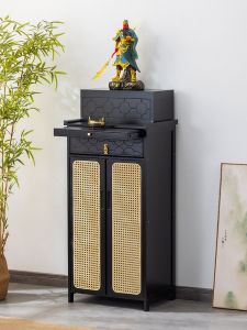 Table for God of Fortune Small Altar Incense Burner Table For Home Altar Cabinet Bodhisattva Guan Gong Prayer Altar Table Table Buddha Shrine New Chinese Shrine Buddha Worship Table