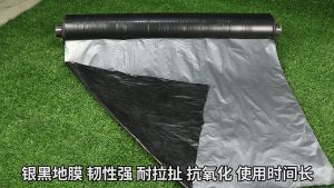 0.6M 0.8M 1M 1.2M Silvershine 0.04mm Tebal Roll Fertigasi Plastik Tanaman Batas Sayur Hitam Tutup Tanah Rumput Penutup