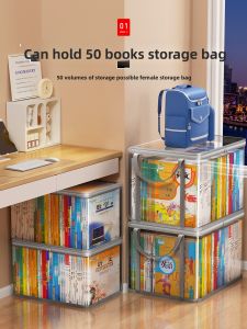 ZHIFAN | Book Storage Bag for Old Books and Textbooks Foldable Organizer