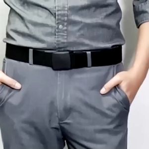 Happy Shop เข็มขัดยุทธวิธี หัวพลาสติก สายไนล่อน ขนาด 3.8 cm พร้อมส่ง