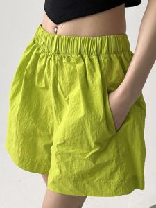 Summer 2024 Womens Casual Thin Shorts Comfortable Travel Campus Slimming Fashionable Simple High Waist Short Pants
