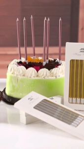 Lilin Panjang Chrome Lilin Ultah Chrome