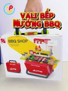 Vali đồ chơi bếp nướng BBQ cắm trại 668-158 PeeKaPaw Toys