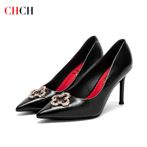 C-H Womans High Heels New High Quality Pointed Shoes Business Commuter Girls Shoes Banquet Party Shoes 9cm