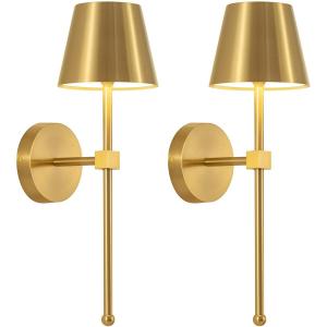 ZHUOLESHI | Remote Control Golden Wireless Charging Dimmable Decorative Wall Light