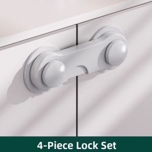 BULUTU | Child Safety Locks Anti-Squeeze Protection for Drawers Cabinet Doors Refrigerator and Windows