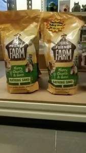 Tiny Friends farm bathing sand for hamster chinchillas gerbil 1kg Exp 05 2025英国至尊仓鼠龙猫浴沙粗砂