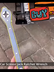 Car Scissor Jack Ratchet Wrench Garage Tire Wheel Lug Labor-saving Wrench Handle Repair Tool