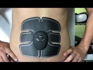 Rainbow Abdominal Muscle Training Stimulator Device Professional Body Slimming Massager Wireless Belt Gym Home Fitness