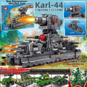 German Heavy WWII Tank Model Building Blocks