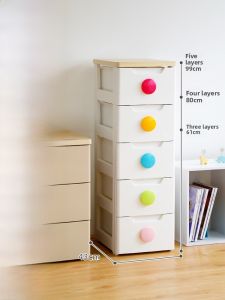 Alice IRIS Childrens Toy Storage Cabinet Thickened Plastic Drawer Type Baby Wardrobe Storage Organizer Japanese Style Cartoon