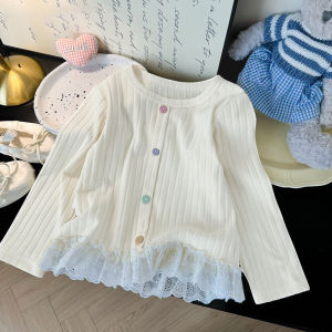 Lace Sweet Long Sleeve T-shirt Girls