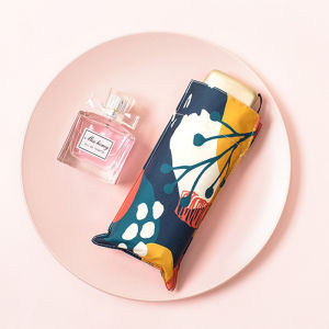 Mini Umbrella Rain Women UV Protection Parasol Girls Sun Umbrellas Windproof 6K Travel Portable Umbrella Colorful UPF50