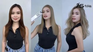 Ashley Shine Bio Organic Hair Color 100ml New Color Hair Dye Hair beauty Milk Tea Brown、Milk Tea Ash Blonde Ash AS-R801