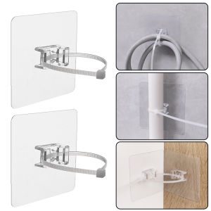 Punching Free Self Lock Cable Ties with Patch Wire Organizer Strong Fixing Buckle Wall Water Pipe Tie Snap Fastener