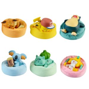 Bandai | *Pokemon Anime Pikachu Eevee Poket Gift Pokemon Starry Dream Series Action Figures Bulbasaur Snorlax Monster Model Ornaments Toy
