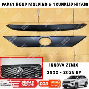 Paket Hood Molding Trunk Lid Innova Zenix 2023 2024 2025 Hitam Doff
