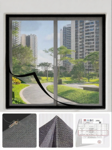 ZTION | Self-install Removable Stainless Mosquito Net Screen