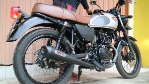 Knalpot Full System Kawasaki W175 Clasik Series SMOKE MUFFLER