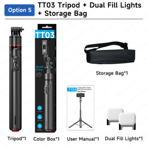 TOKQI | TOKQI 68.89" Auto Pop Open Selfie Stick Tripod Cellphone Holde for Smartphone with Magnetic Remote 1/4 Screw for Action Camera