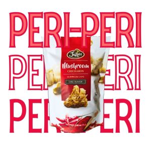 JA Lees Mushroom Chicharon 75g Peri Peri Flavor (1Pack)
