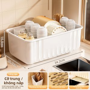 MEIZHUFU | Giá Đựng Dĩa Khô Dung Lượng Lớn