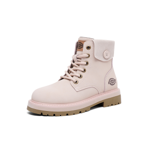Dickies | Dickies Womens Boots Winter New Style Short Boots Sweet Cool British Style Round Toe Mid Heel Cross Buckle Casual Boots