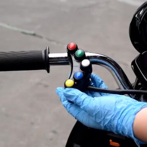 Universal 12V Aluminum 7 Buttons Motorcycle Switches Race Bikes Motorcross 22mm Handlebar Switches Assembly Headlight Indic【Local Delivery】COD