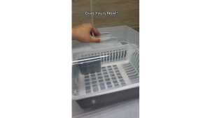 Large Capacity Dish Rack with Cover – Kitchen Storage Organizer