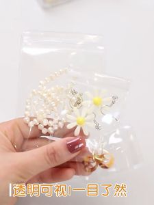 【iMall】PVC Transparent Zip Lock Bag Mini Zipper Bag Anti Oxidation Reusable Jewellery Jewelry Ring Necklace Earring