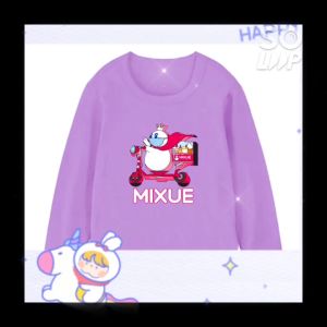 Kaos Anak Lengan Panjang Usia 3-12 Tahun Motif MIXUE ICE CREAM Terbaru