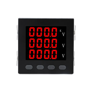 3P3L 3P4L สามเฟสมิเตอร์วัดกระแสไฟไฟ LED 96*96มม. AC220V มิเตอร์ดิจิตัลอัจฉริยะแผงมิเตอร์โวลต์มิเตอร์