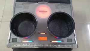 Bếp từ âm nội địa Nhật Mitsubishi công suất lớn núm xoay dễ sử dụng.