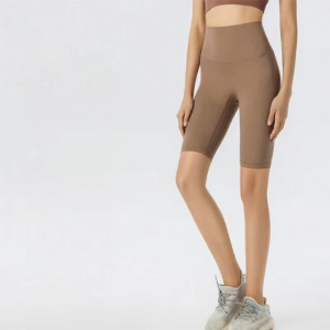 SKINOFSKIN | Bare-skin Fabric Sport Shorts High-waist Stomach-control For Running And Cycling