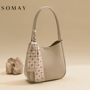 Womens Large Tote Bag 2025 New Fashion Commuter Single Shoulder Bag High Capacity Versatile PU Leather Daily Use Bucket Shape