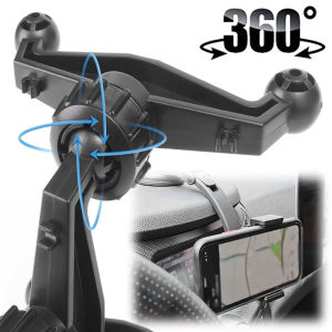Car Holder Universal Dual Ball Head 360° Rotation Mount Mobile Phone Navigation Bracket for Auto Center Console  Accessories